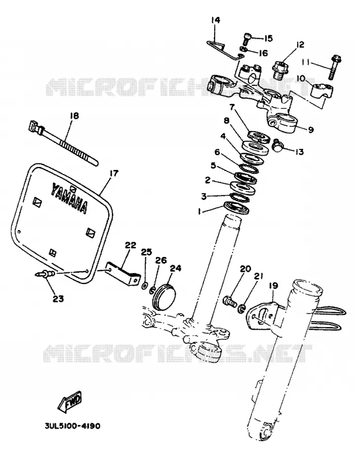 STEERING Yamaha MOTO 100 1997 RT  RT100K