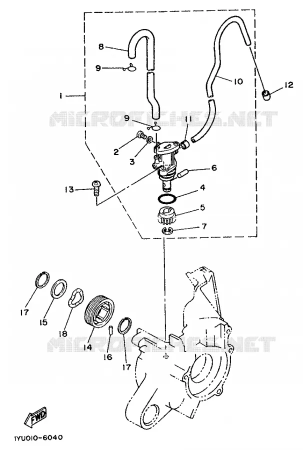 OIL PUMP Yamaha SCOOTER 50 1987 MINT  SH50