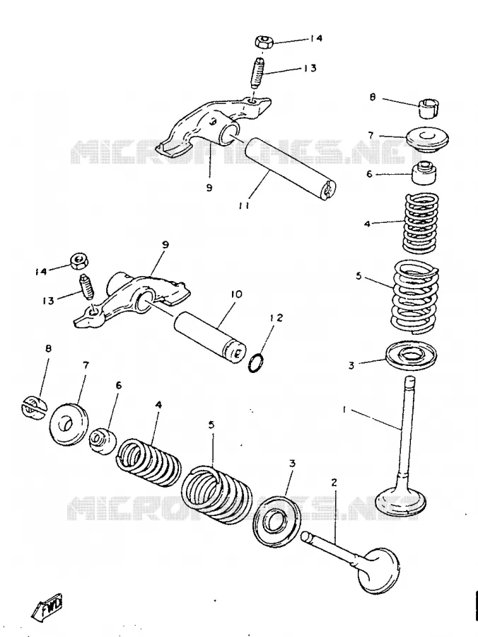 VALVE Yamaha MOTO 125 1987 SR  SR125