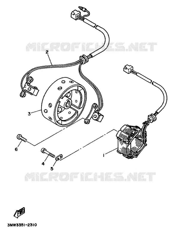 IGNITION Yamaha MOTO 125 1992 SR  SR125