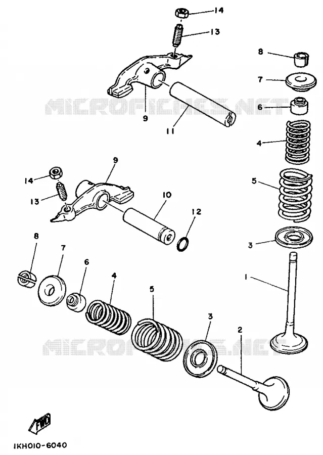 VALVE Yamaha MOTO 125 1998 SR  SR125