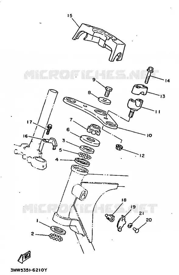 STEERING Yamaha MOTO 125 1998 SR  SR125