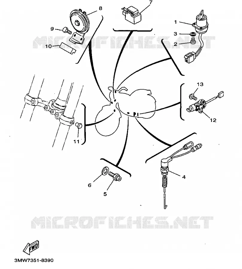 ELECTRICAL 2 Yamaha MOTO 125 1998 SR  SR125