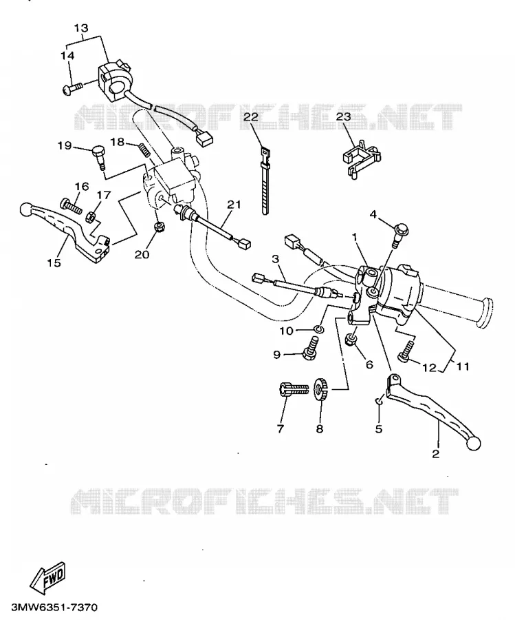 SWITCH / LEVER Yamaha MOTO 125 1998 SR  SR125