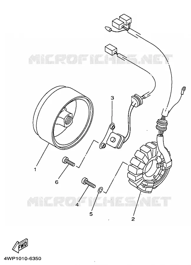 IGNITION Yamaha MOTO 125 1998 SR  SR125