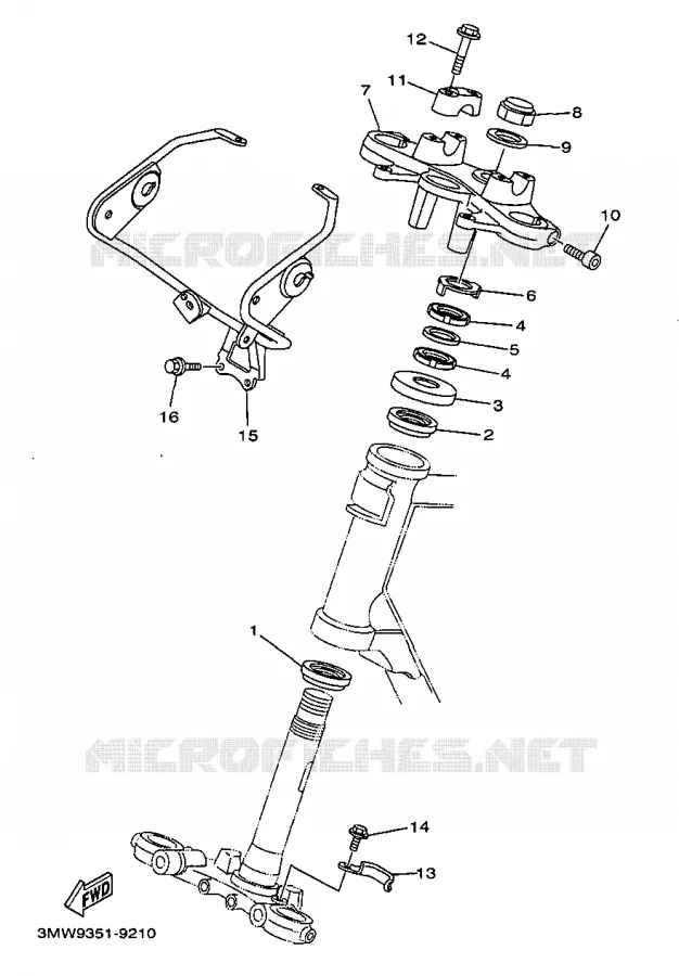 STEERING Yamaha MOTO 125 1999 SR  SR125