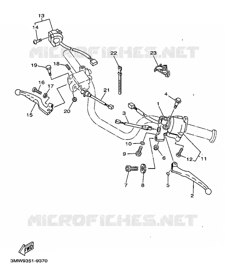 SWITCH / LEVER Yamaha MOTO 125 1999 SR  SR125