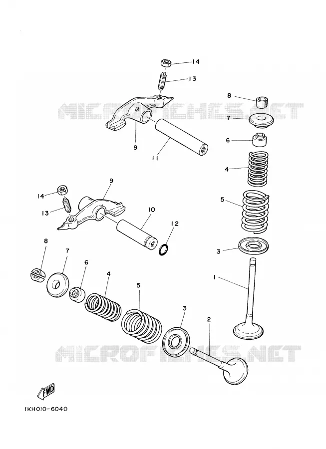 VALVE Yamaha MOTO 125 2000 SR  SR125