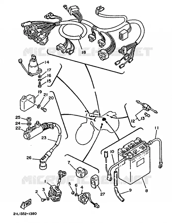 ELECTRICAL 1 Yamaha MOTO 250 1991 SR  SR250
