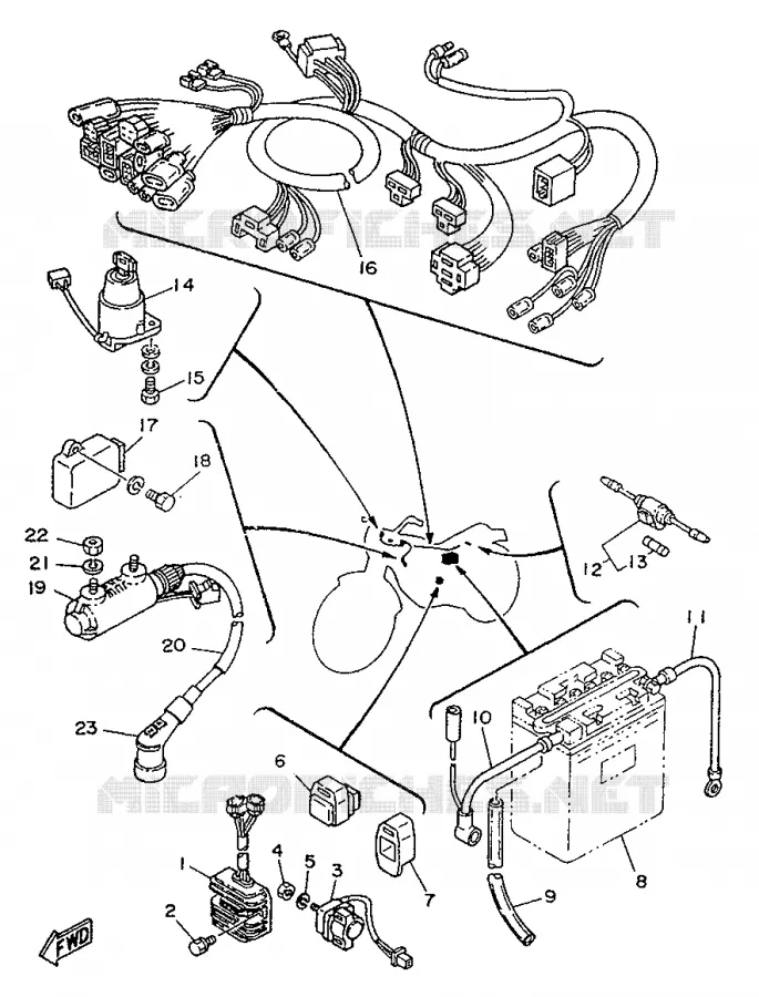 ELECTRICAL 1 Yamaha MOTO 250 1996 SR  SR250