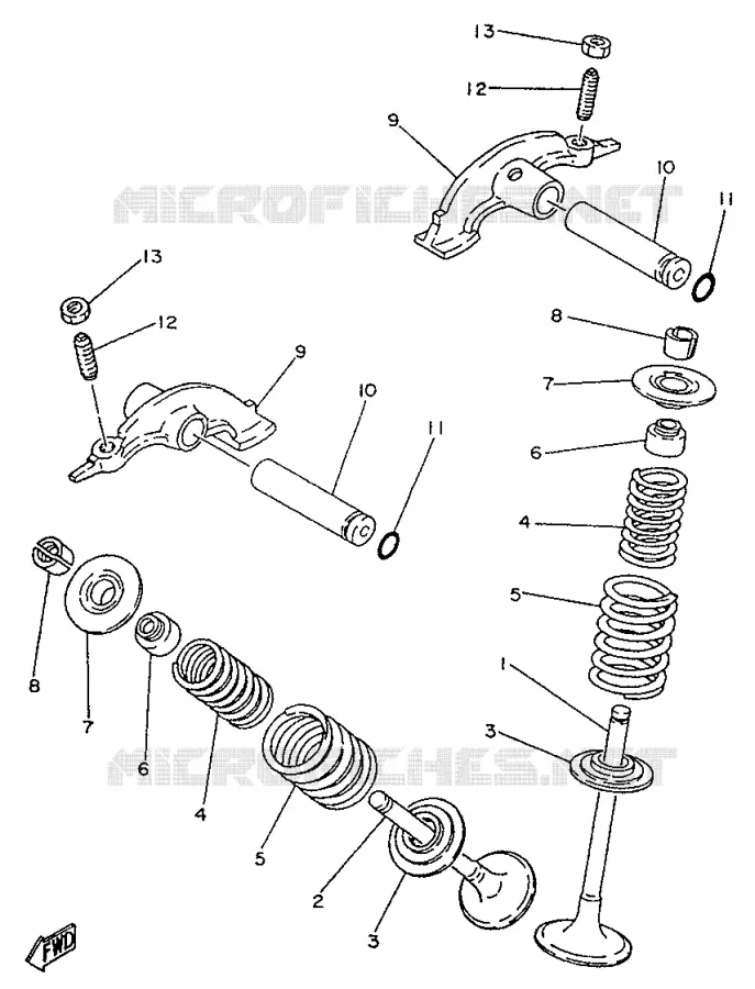 VALVE Yamaha MOTO 250 1996 SR  SR250