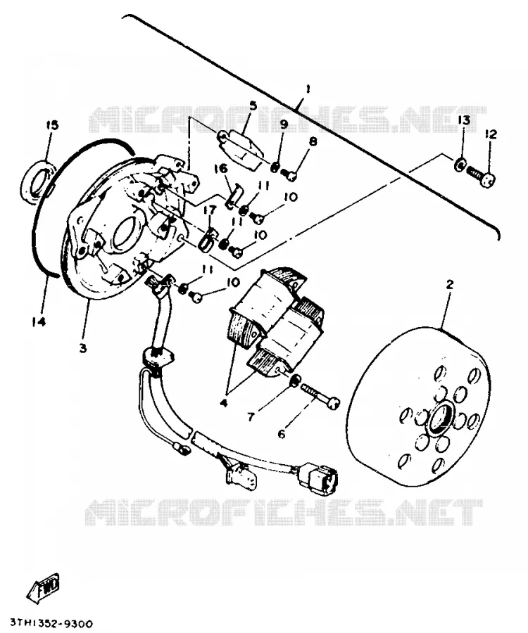 IGNITION Yamaha MOTO 250 1990 SR  SR250SP