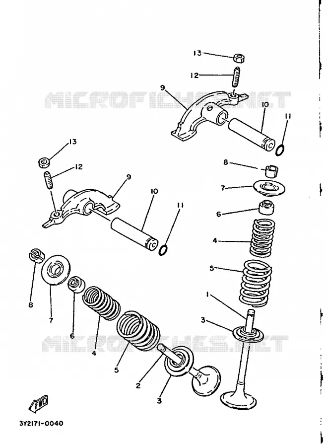VALVE Yamaha MOTO 250 1990 SR  SR250SP