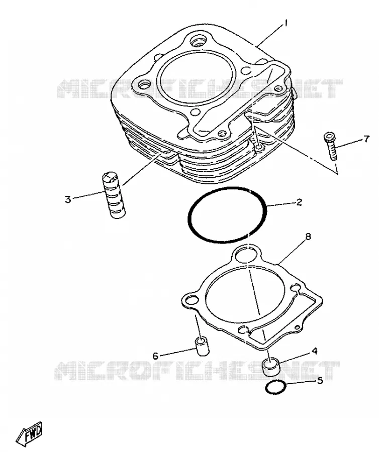 CYLINDER Yamaha MOTO 250 1996 SR  SR250SP