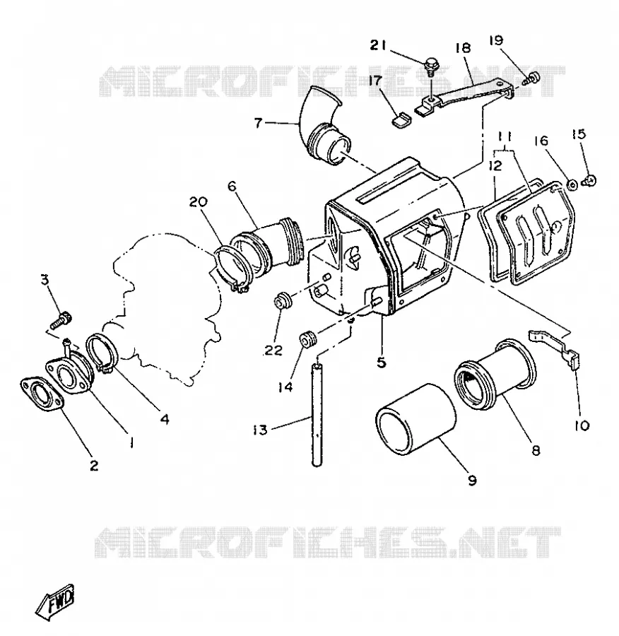 INTAKE Yamaha MOTO 250 1996 SR  SR250SP