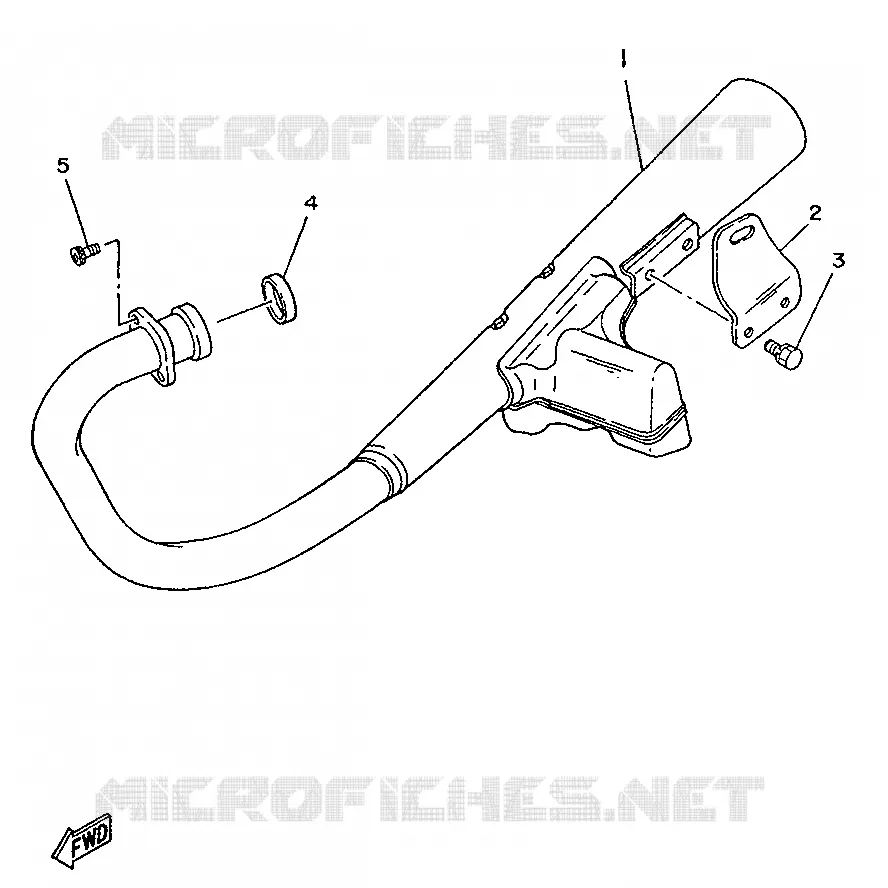 EXHAUST Yamaha MOTO 250 1996 SR  SR250SP