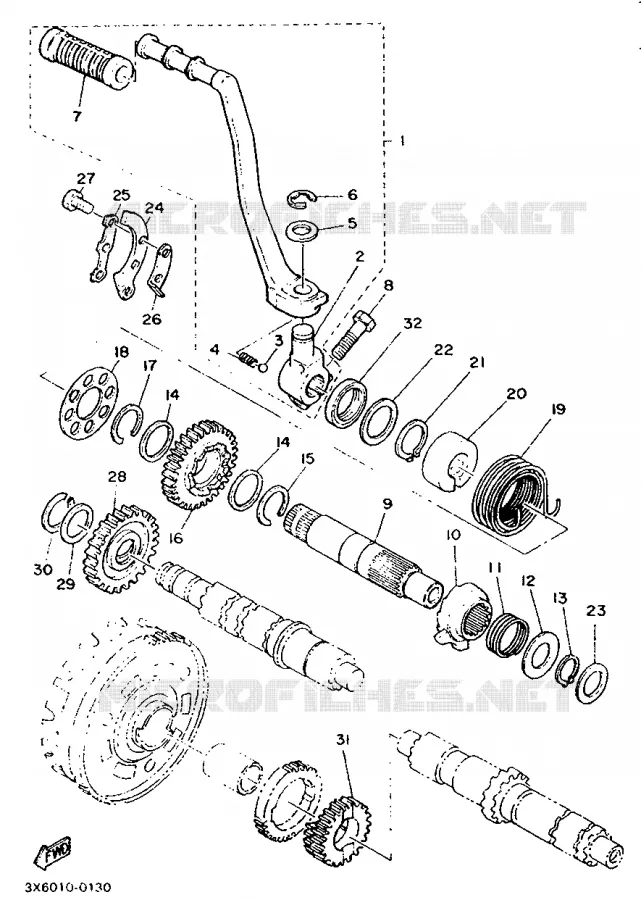 STARTER MOTOR Yamaha MOTO 500 1987 SR  SR500