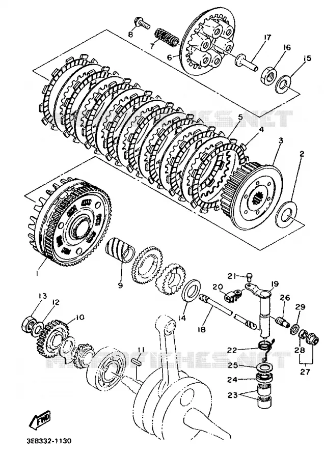 STARTER CLUTCH Yamaha MOTO 500 1993 SR  SR500