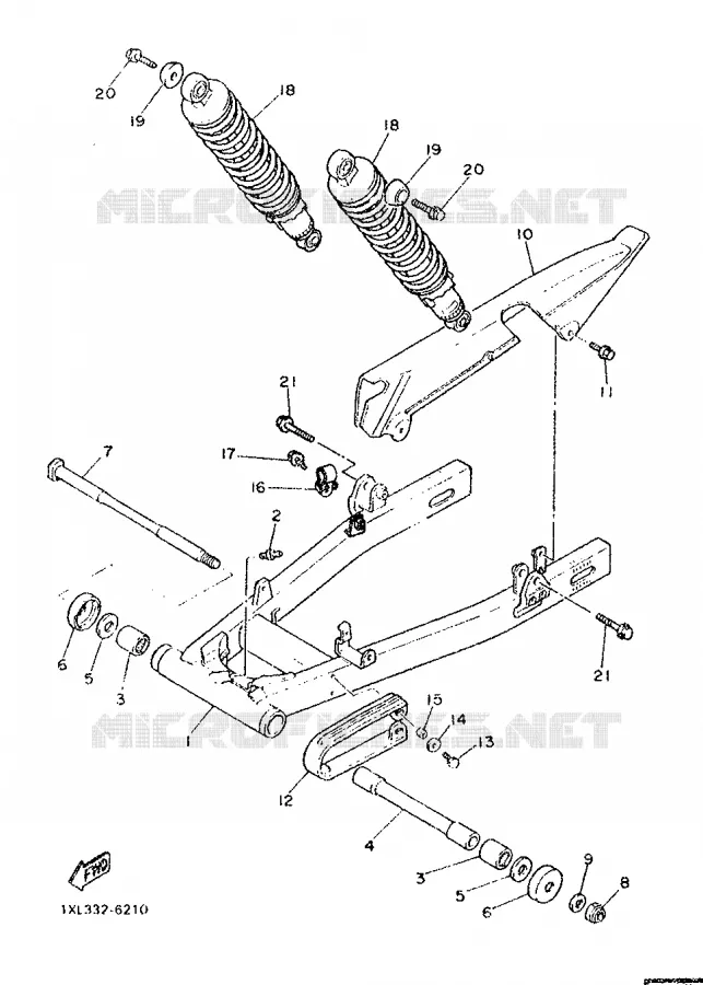 SWINGARM Yamaha MOTO 600 1986 SRX  SRX600