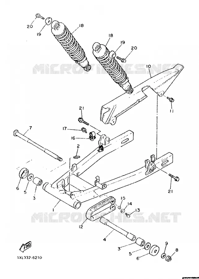 SWINGARM Yamaha MOTO 600 1986 SRX  SRX600