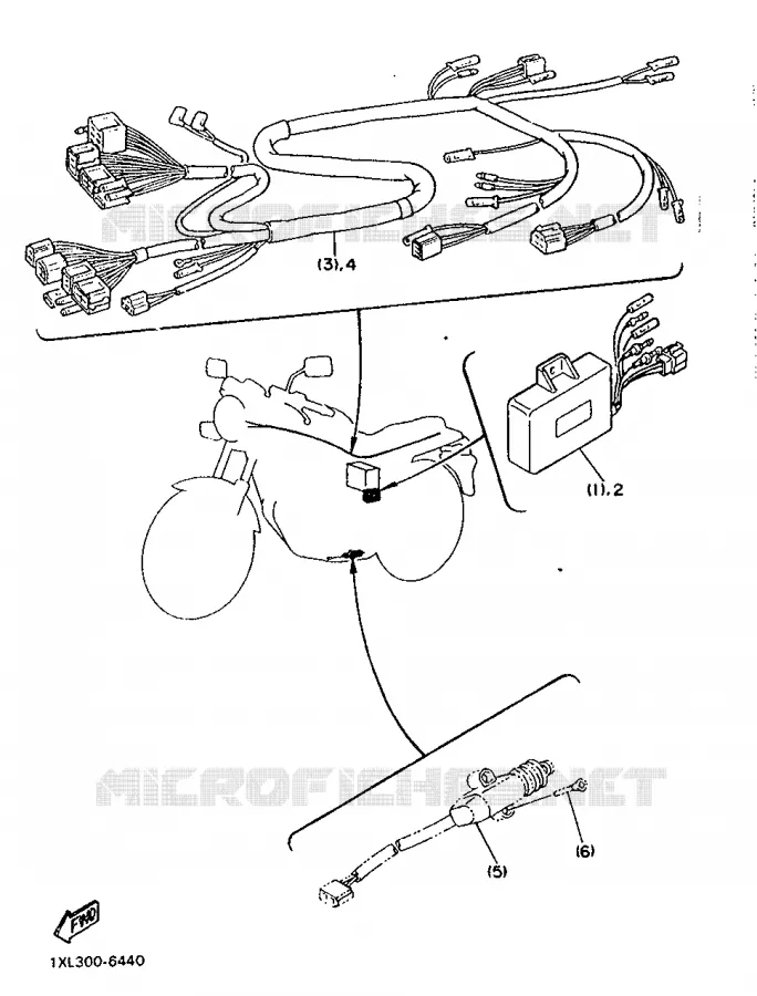 ELECTRICAL  Yamaha MOTO 600 1987 SRX  SRX600