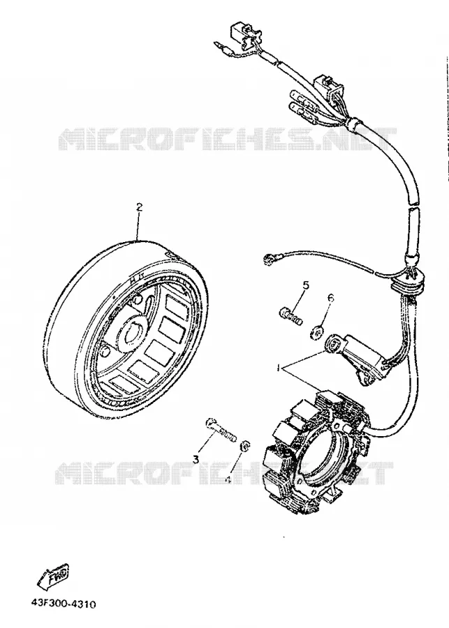 IGNITION Yamaha MOTO 600 1987 SRX  SRX600