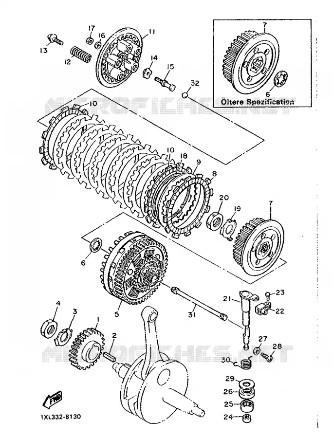 STARTER CLUTCH Yamaha MOTO 600 1987 SRX  SRX600N (20.0KW