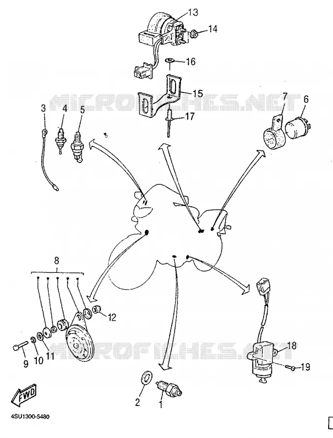 ELECTRICAL 2 Yamaha MOTO 660 1997 SZR  SZR660