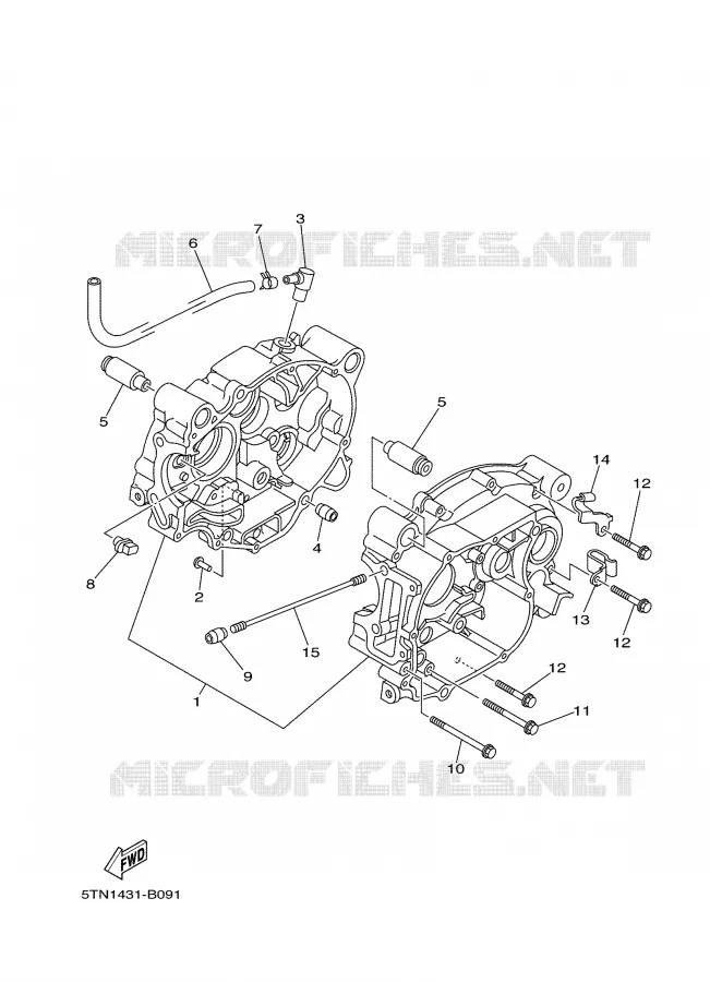 CRANKCASE Yamaha SCOOTER 110 2005 CRYPTON  T110
