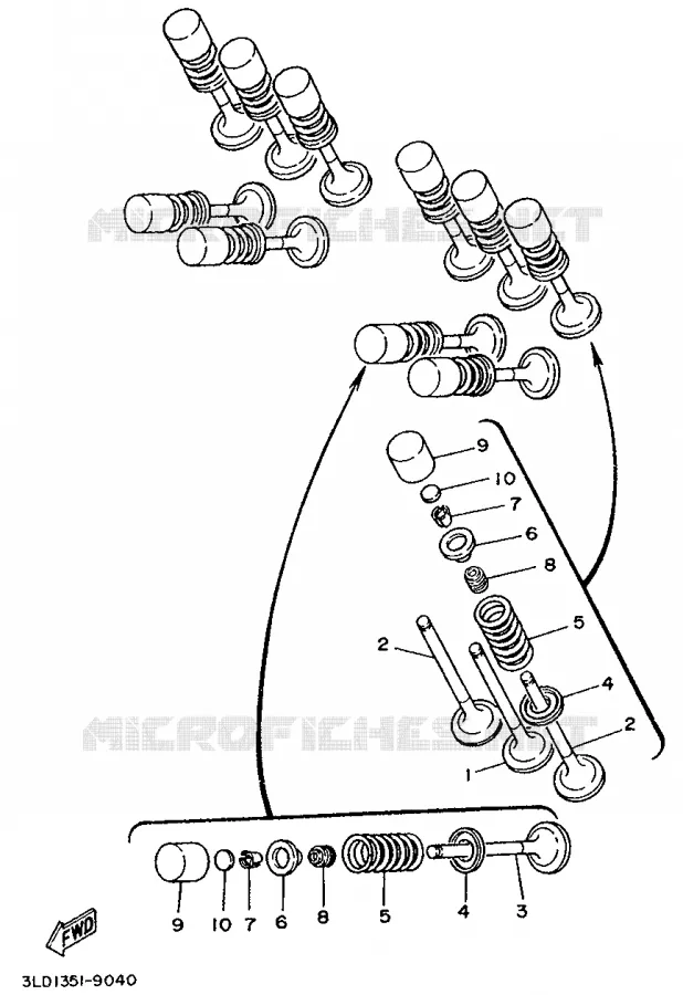 VALVE Yamaha MOTO 850 1992 TDM  TDM850