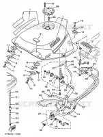 FUEL TANK for Yamaha TDM 1997