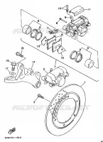 REAR BRAKE CALIPER for Yamaha TDM 1997