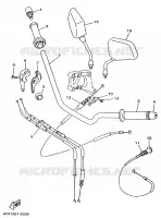 HANDLEBAR & CABLES for Yamaha TDM 1997