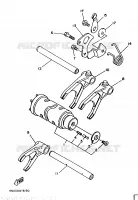 GEAR SHIFT SELECTOR DRUM / FORKS for Yamaha TDM 1997