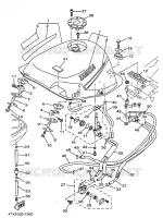 FUEL TANK for Yamaha TDM 1997