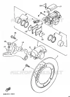 REAR BRAKE CALIPER / DISC for Yamaha TDM 1997