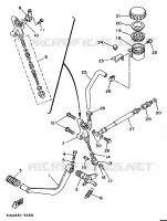 REAR BRAKE MASTER CYLINDER for Yamaha TDM 1997