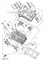 CYLINDER HEAD  for Yamaha TDM 1997