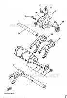 GEAR SHIFT SELECTOR DRUM / FORKS for Yamaha TDM 1997
