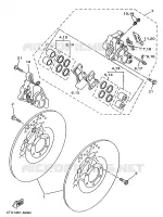 FRONT BRAKE CALIPER for Yamaha TDM 1997
