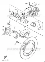 REAR BRAKE CALIPER for Yamaha TDM 1997