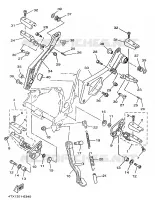 STAND / FOOTREST for Yamaha TDM 1997