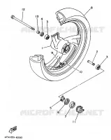 FRONT WHEEL for Yamaha TDM 1997