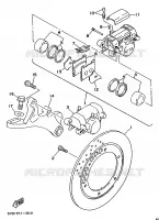REAR BRAKE CALIPER for Yamaha TDM 1997