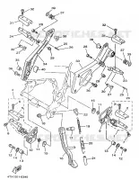 STAND / FOOTREST for Yamaha TDM 1997