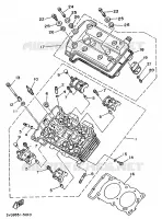 CYLINDER HEAD  for Yamaha TDM 1997