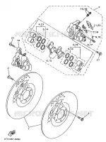 FRONT BRAKE CALIPER for Yamaha TDM 1997