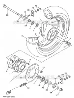 REAR WHEEL for Yamaha TDM 1997