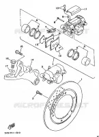REAR BRAKE CALIPER for Yamaha TDM 1997