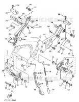 STAND / FOOTREST for Yamaha TDM 1997